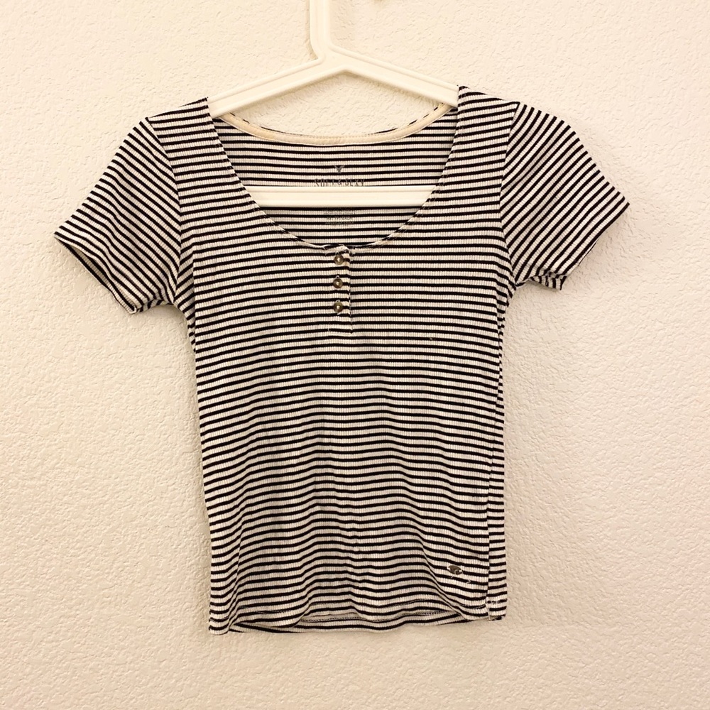 Soft and sexy striped tee from AE
